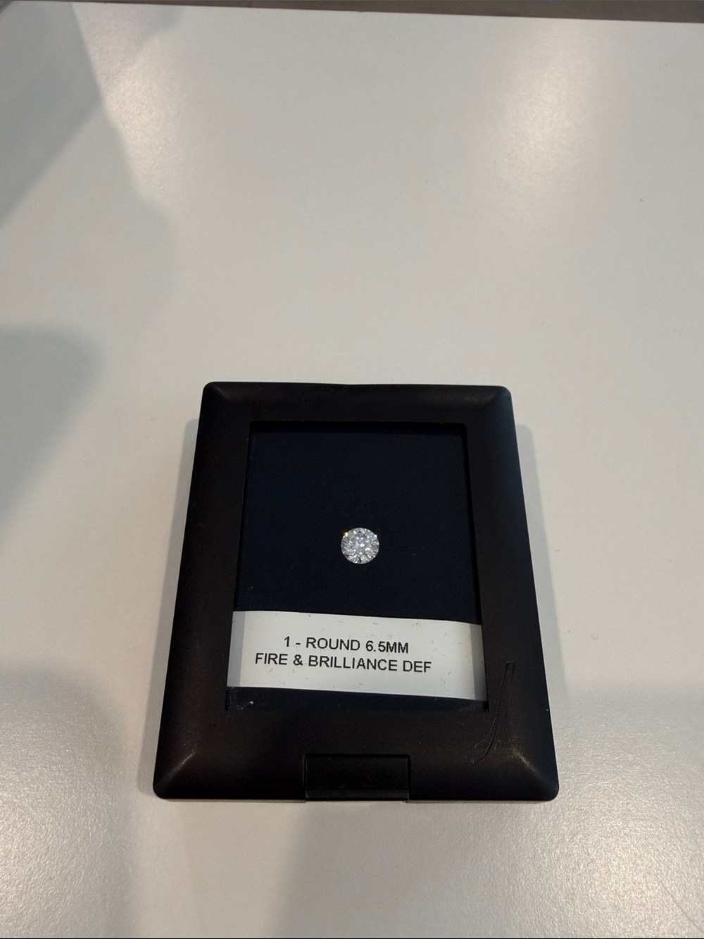 Fire & Brilliance 1ct Round Moissanite (6.5mm, DEF Color)